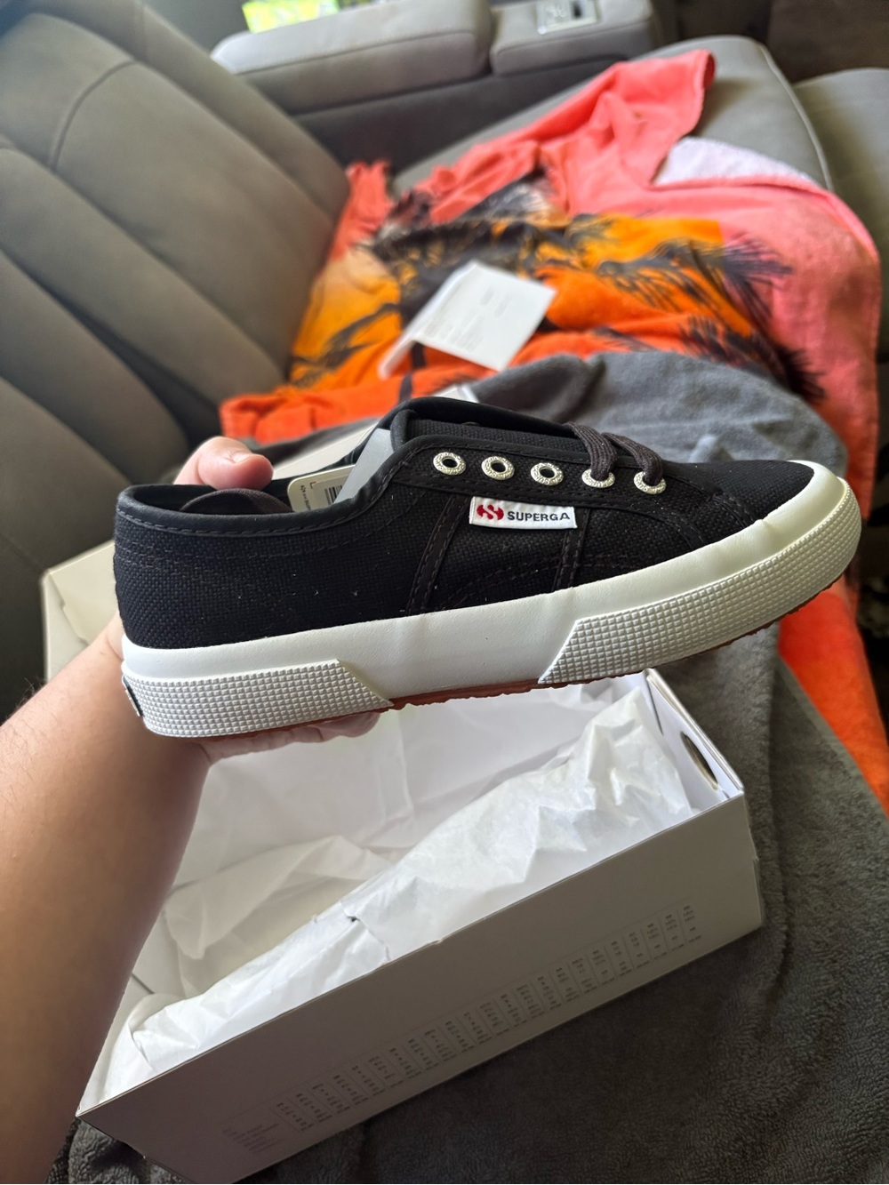 Superga Classic Black Canvas Sneaker